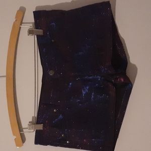 Tripp purple blue iridescent shorts